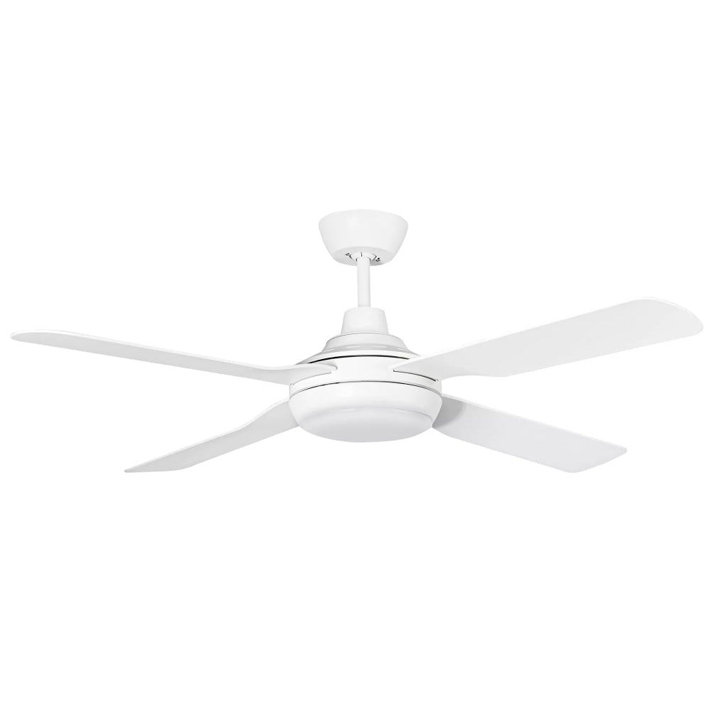 Discovery II 132mm (52") AC Ceiling Fan with LED Light -White